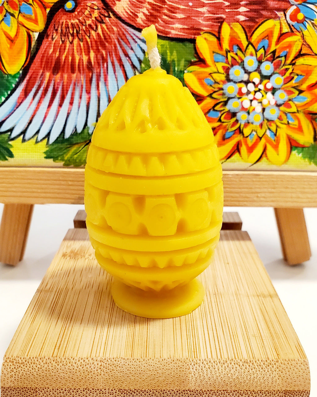 Beeswax Candle Egg Eastern mix small