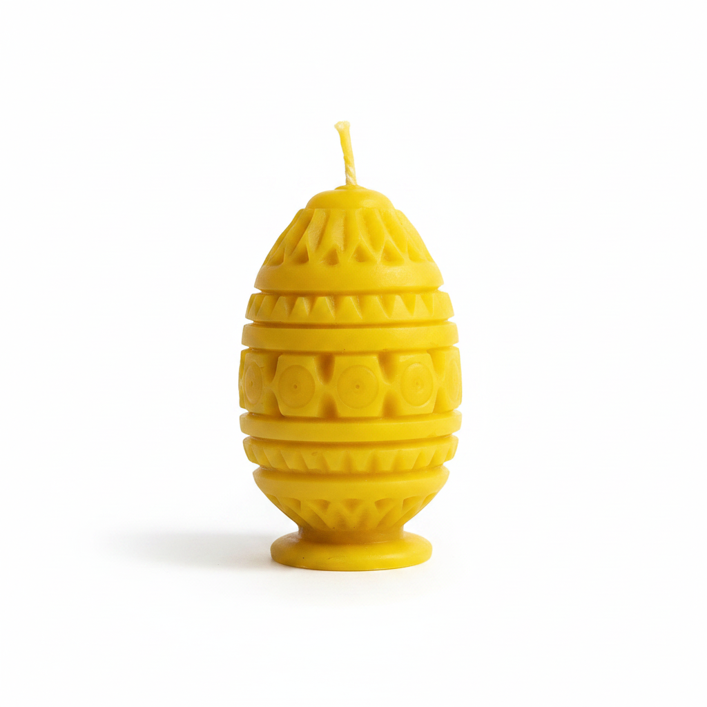 Beeswax Candle Egg Eastern mix small