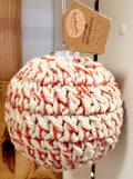 Knitted Christmas ball UA 10 cm