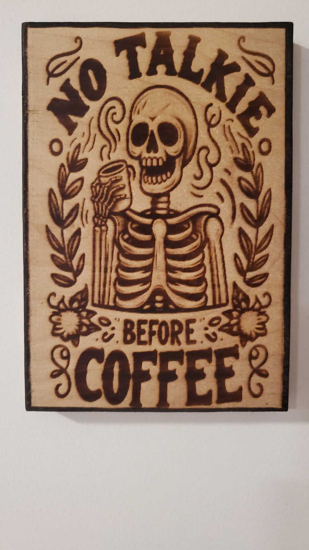 Picture the Art of burn Magnet 14*9.5 cm