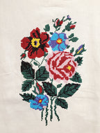 Linen Embroidered Women's T-shirt, Size M, Xl