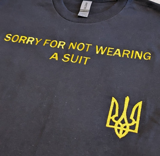 T-shirt embroidered Sorry