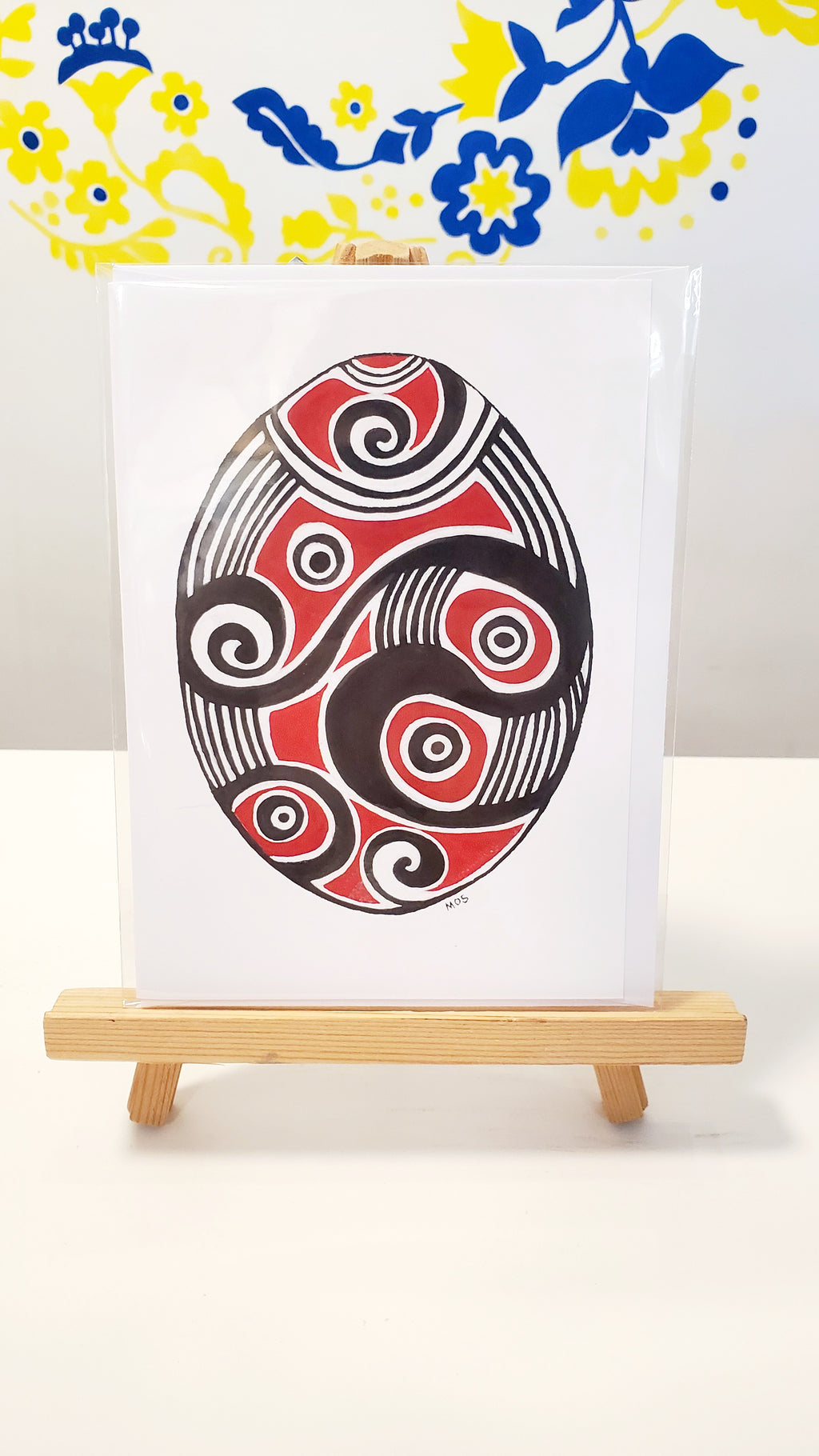 Greeting Card Pysanka by Marika Sokulski