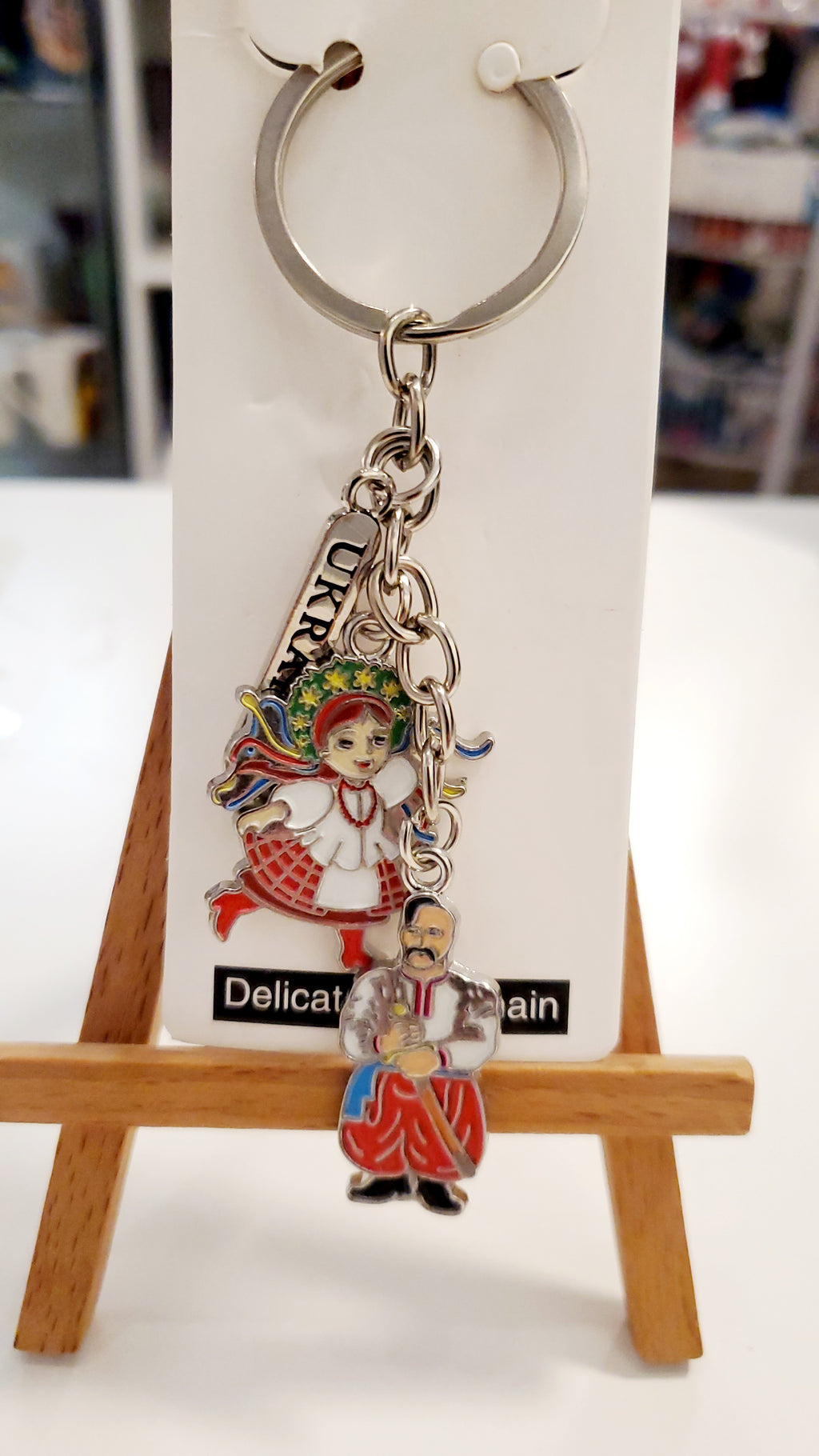 Keychain UA map\kozak metal
