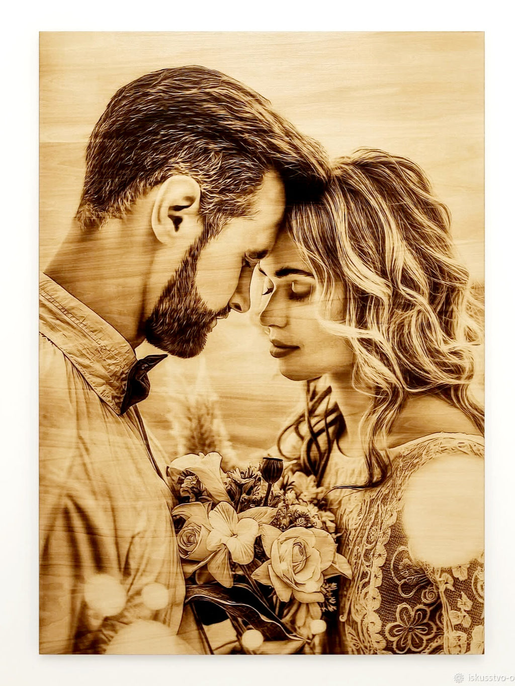 Custom work Wood-Burned Picture A2 (16x23 in/42x58 cm)