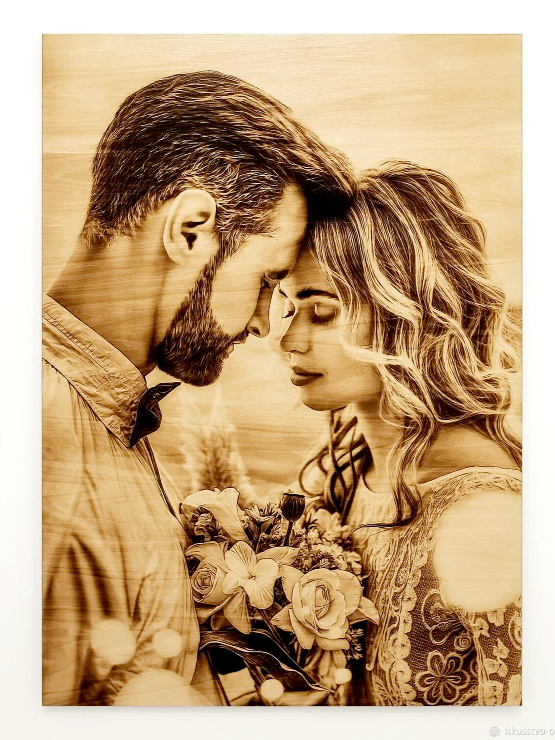 Custom work Wood-Burned Picture A2 (16x23 in/42x58 cm)