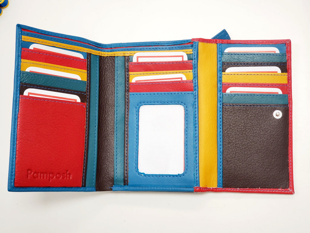 Leather Wallet Multicolor