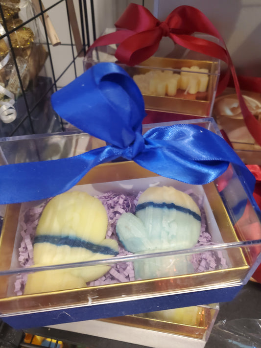 Candle Christmas set with bow Small