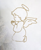 Embroidered baby blanket for baptism "Kryghma"