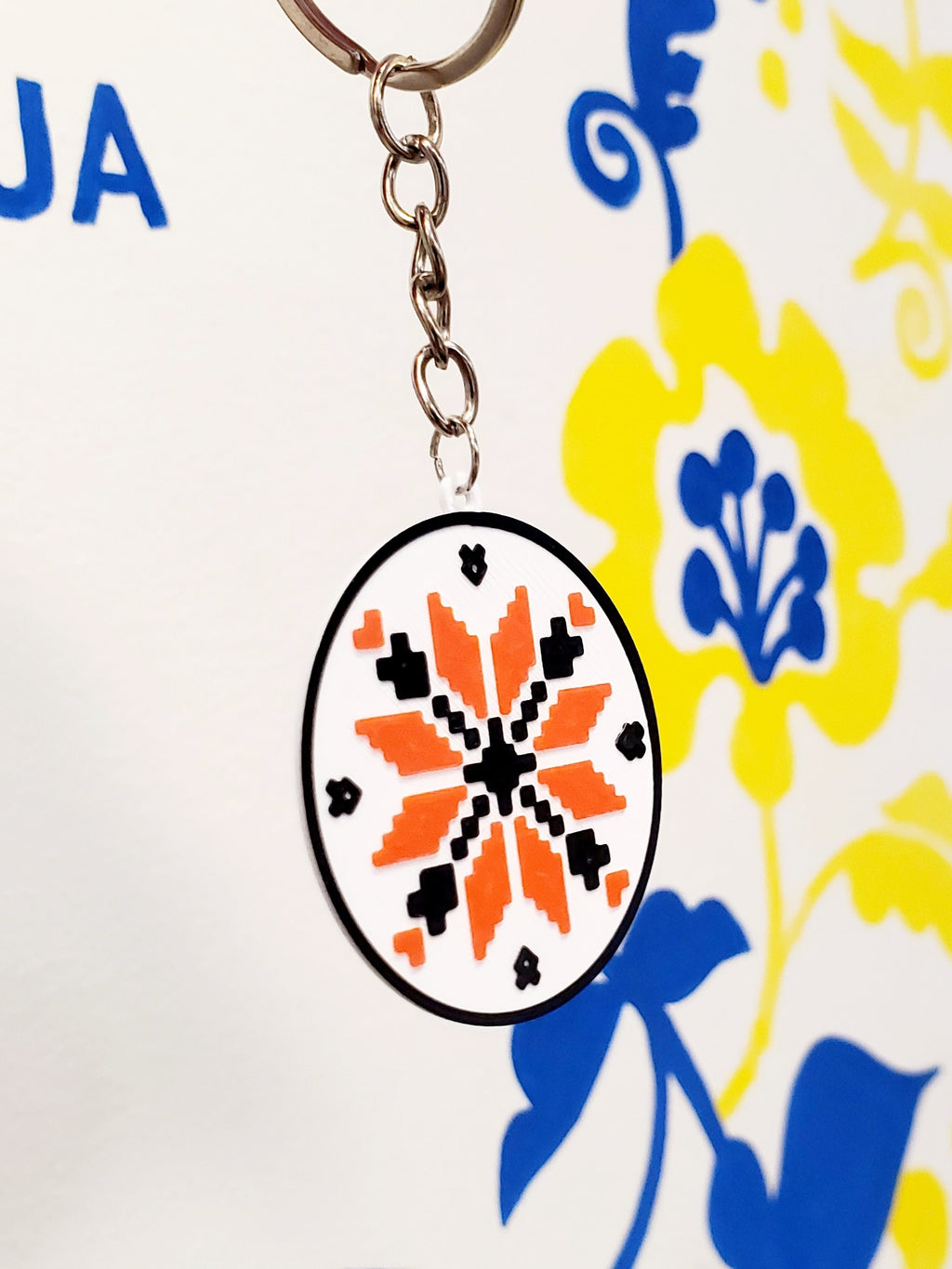 3D Printed Keychain UA Map/Ornament