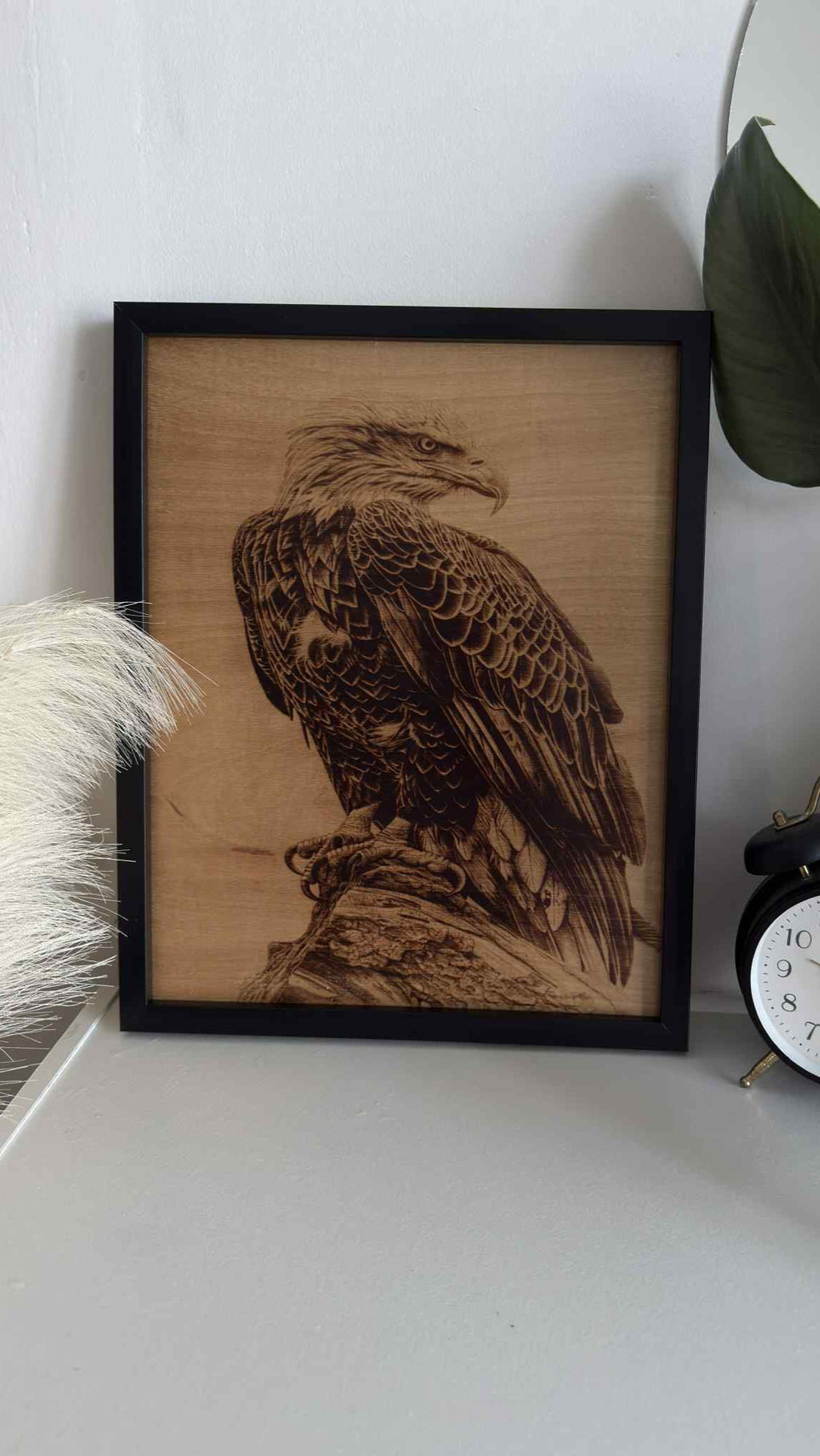 Custom work Wood-Burned Picture A3 in a frame (11x14 in/27x37 cm)