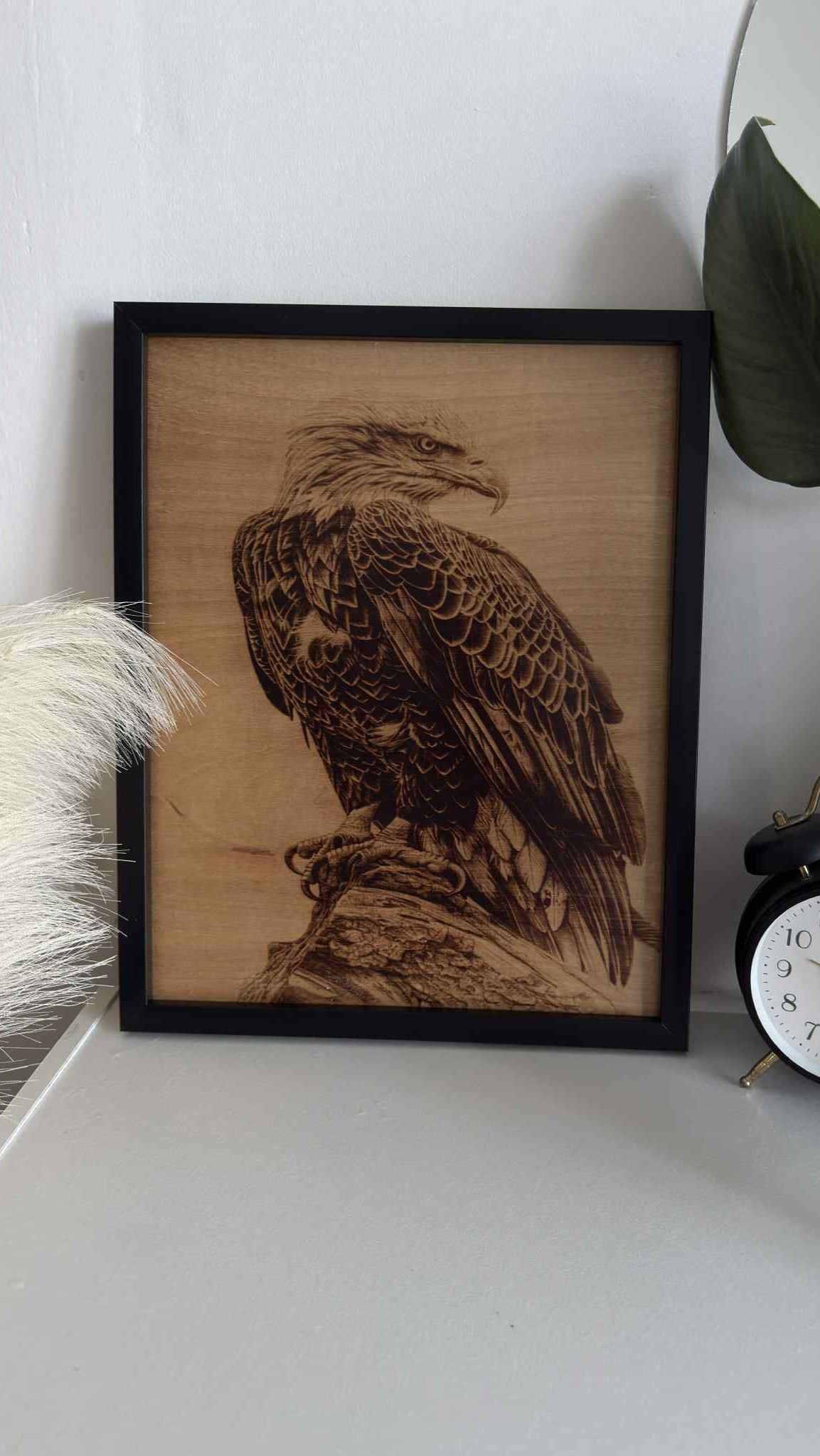 Custom work Wood-Burned Picture A3 in a frame (11x14 in/27x37 cm)