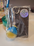 Keychain yellow/blue