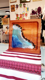 Resin Epoxy Charcuterie board "Sea"