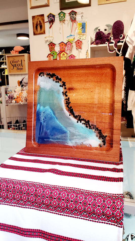 Resin Epoxy Charcuterie board "Sea"