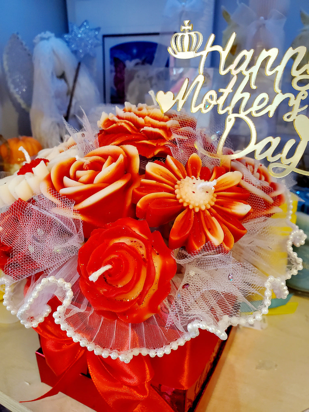 Soy Candle bouquet of flowers