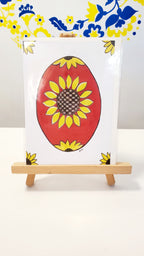Greeting Card Pysanka by Marika Sokulski
