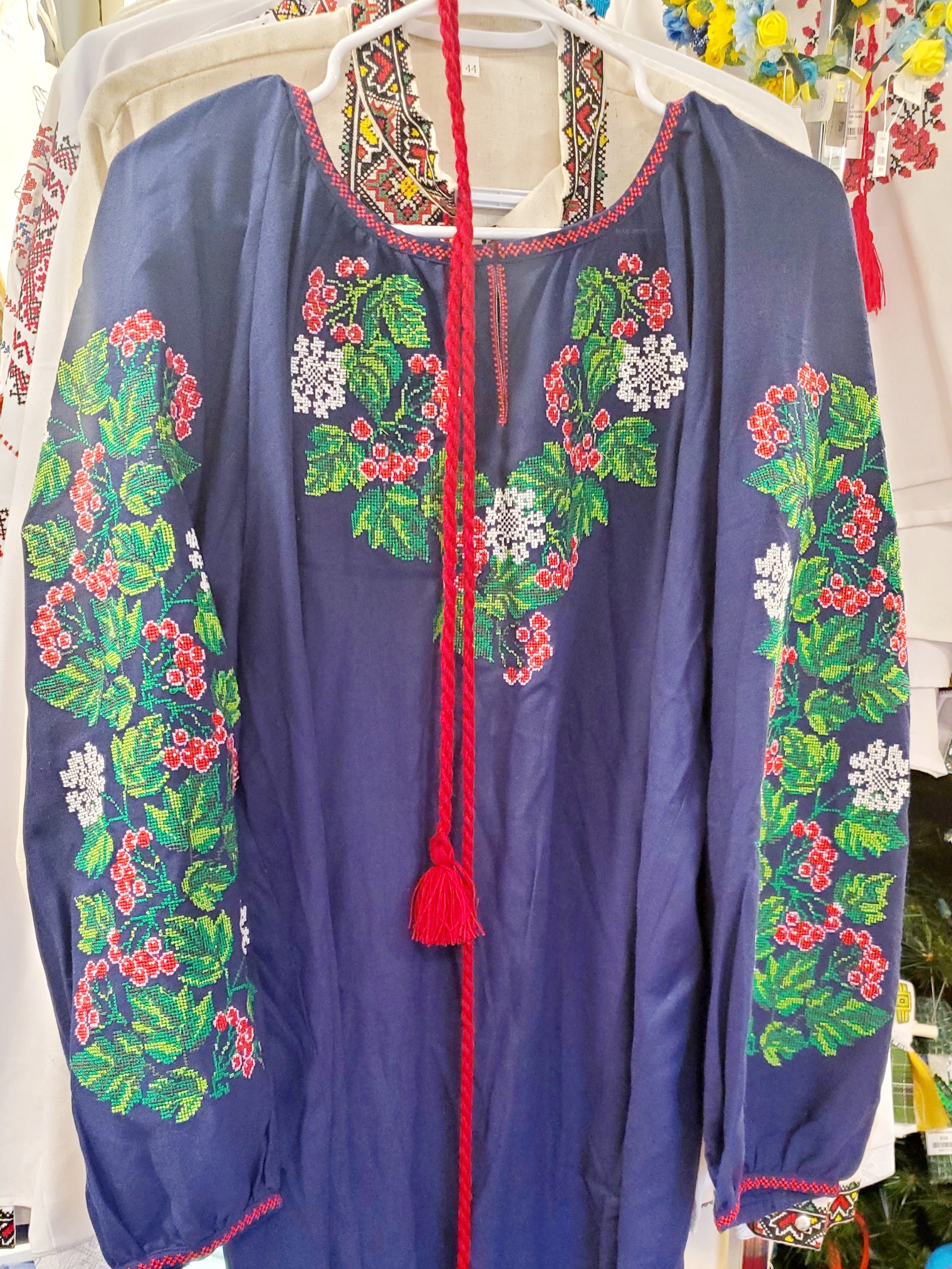 Embroidered women blouse Blue "Kalyna"