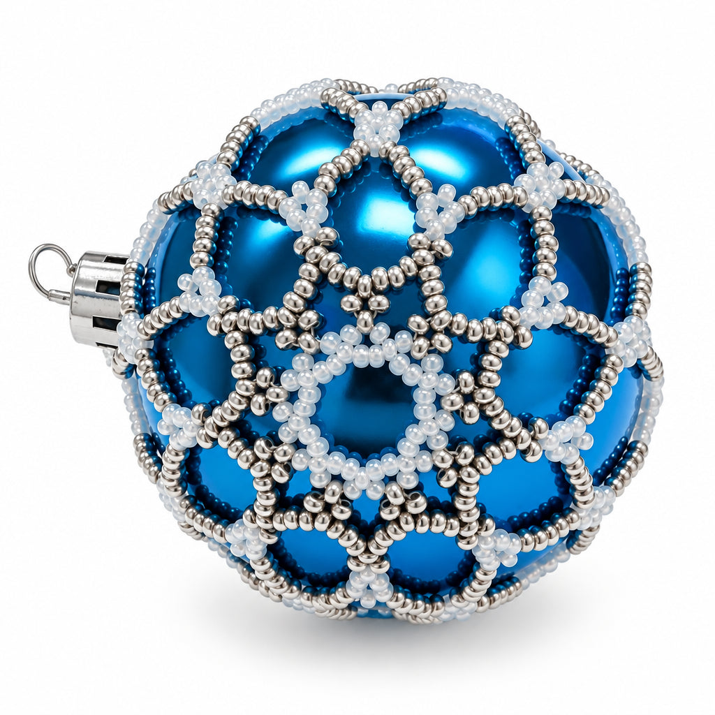 Handmade Beaded Christmas Ball (Medium size)