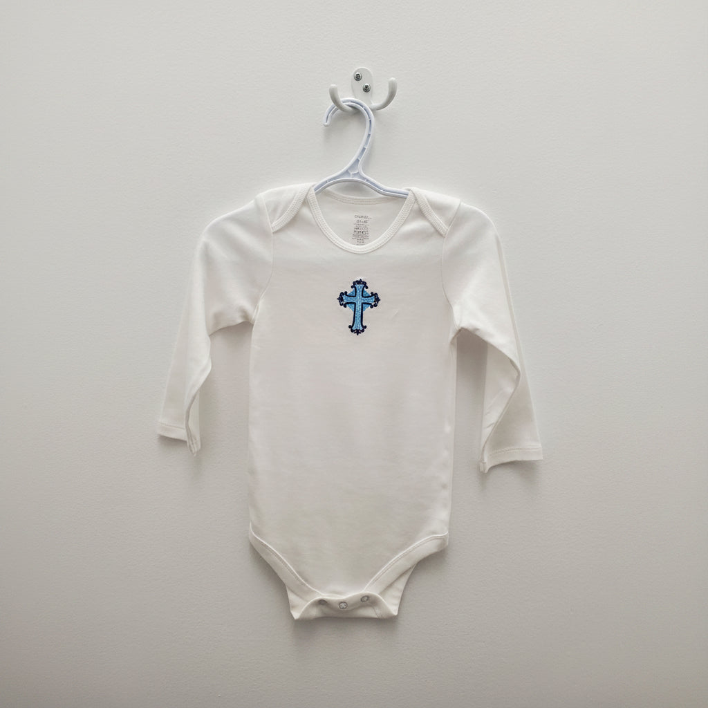 Embroidered Bodysuit with cross (18-24 months)