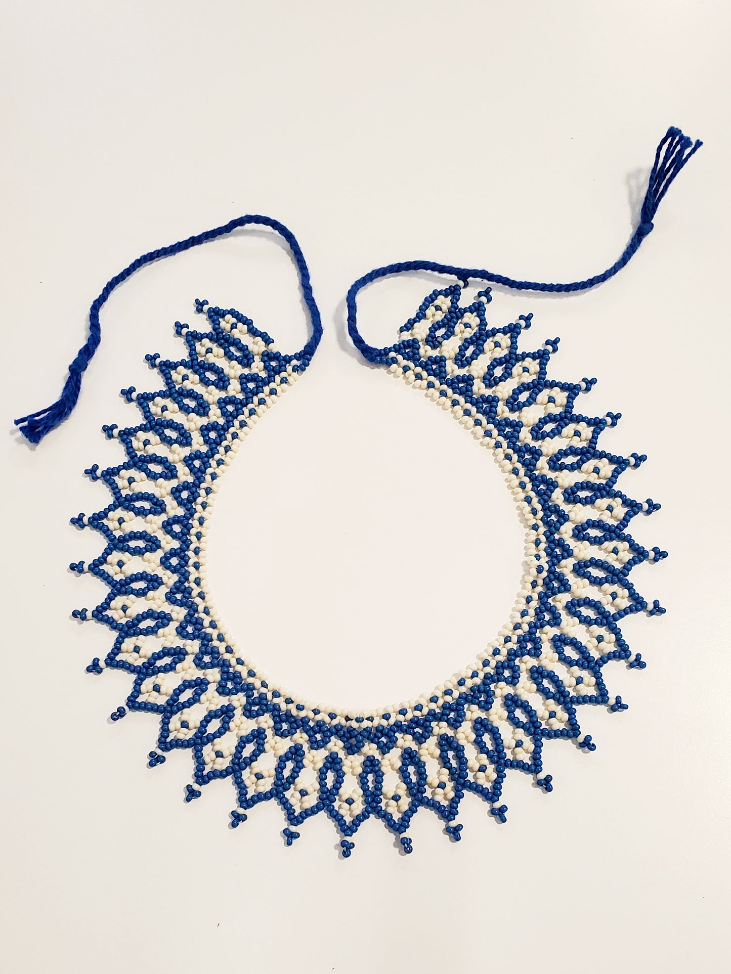 Beaded Necklace T3 (green/blue)