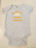 Baby bodysuit embroidered "Babcia's Little Varenyk" (12-18 month)