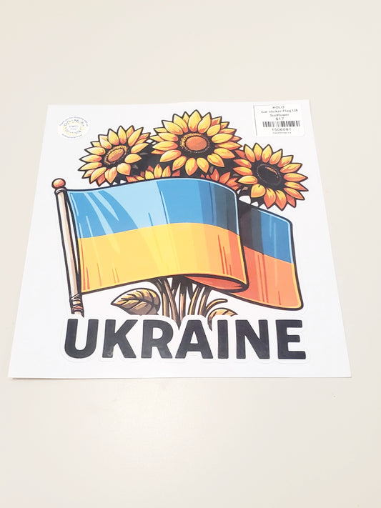 Car sticker Flag UA Sunflower