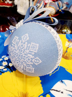 Embroidered Christmas Ball UA Mix 10 cm T2