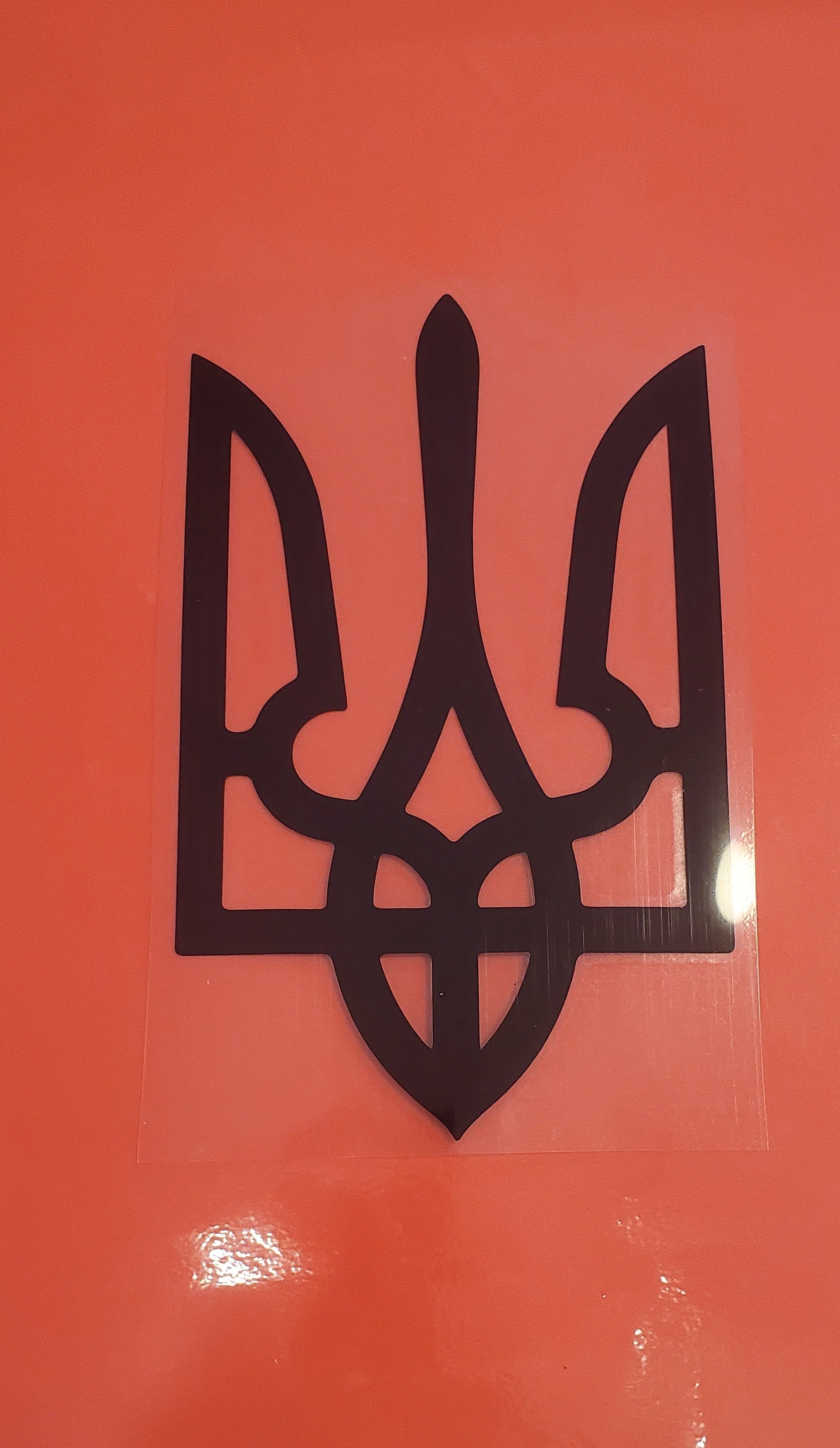Car sticker Trident blk/white