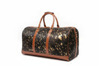 Leather bag of brown-golden color Large