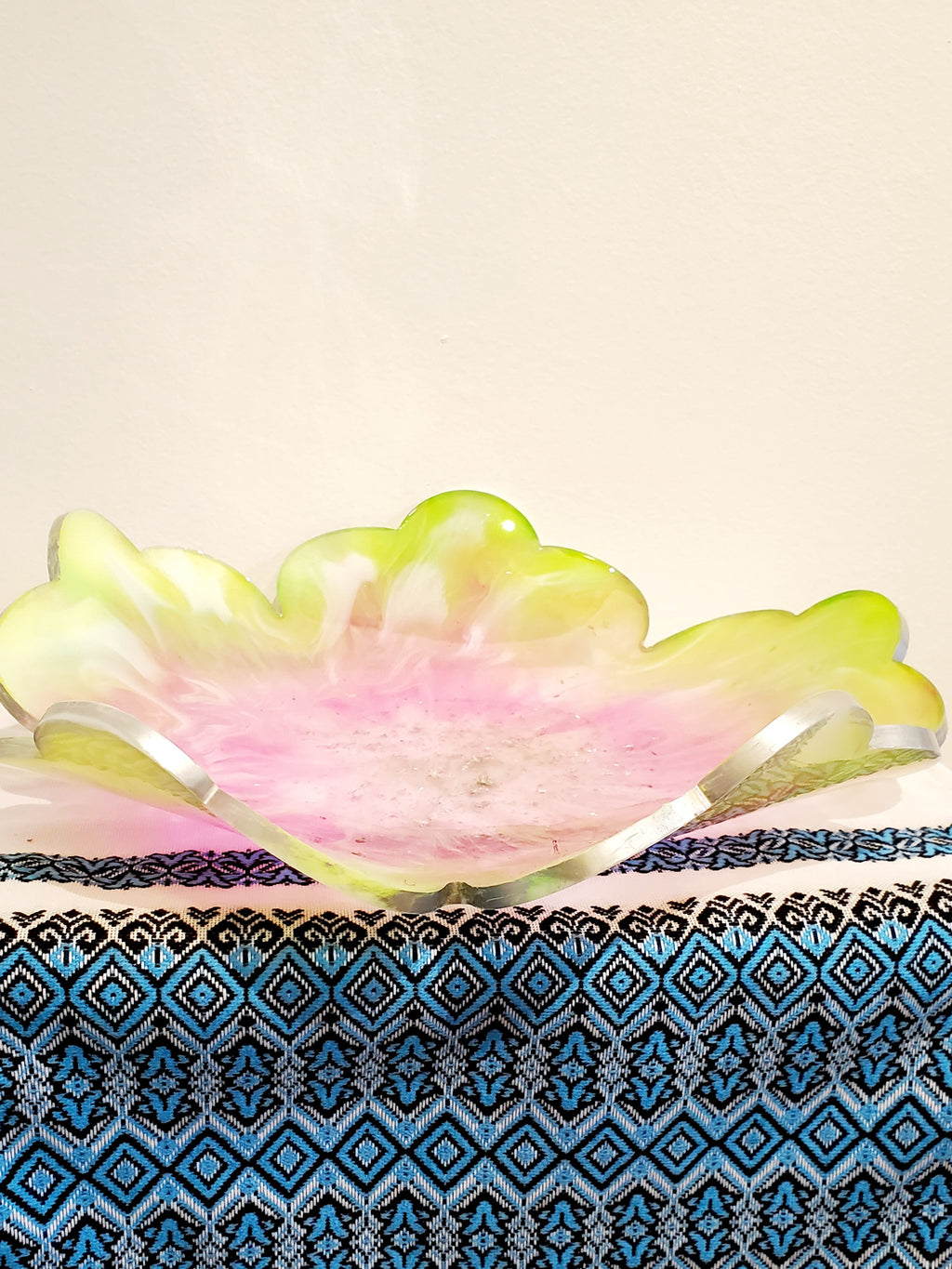 Epoxy resin fruit vase