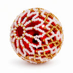 Handmade Beaded Christmas ball (Small size)
