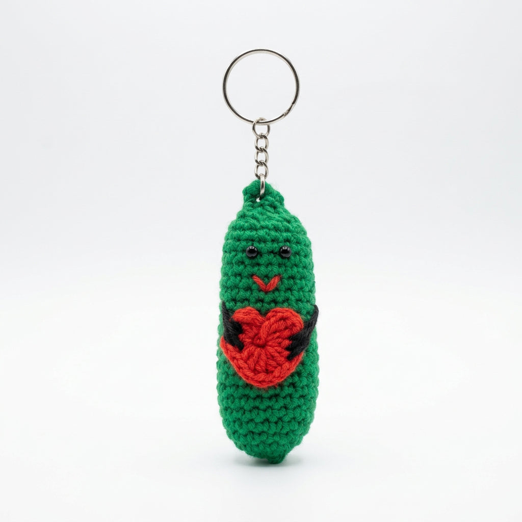 Hand-knitted keychain antistress