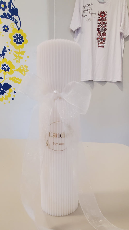 Soy candle with bow