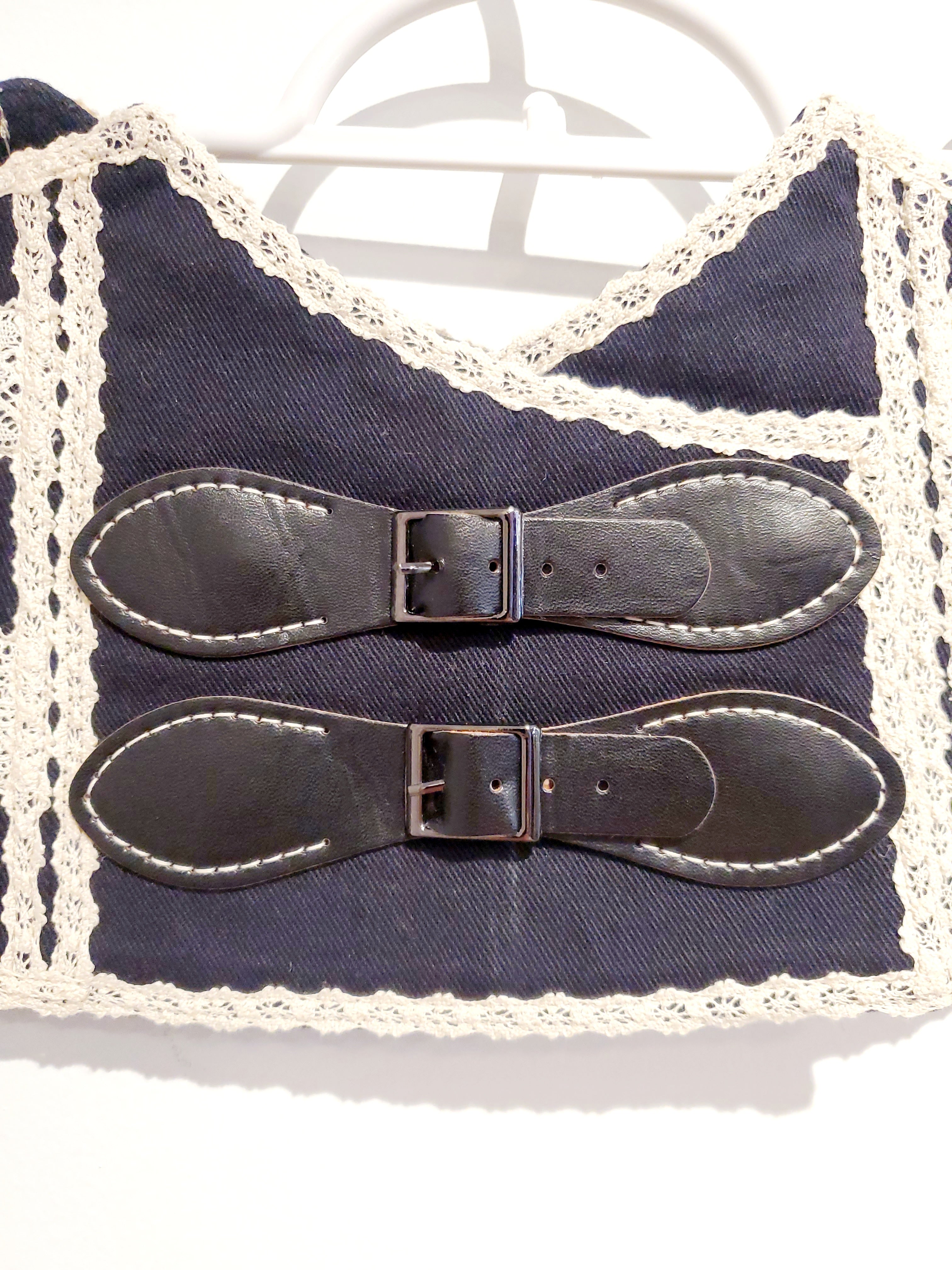 Corset (black with beige)