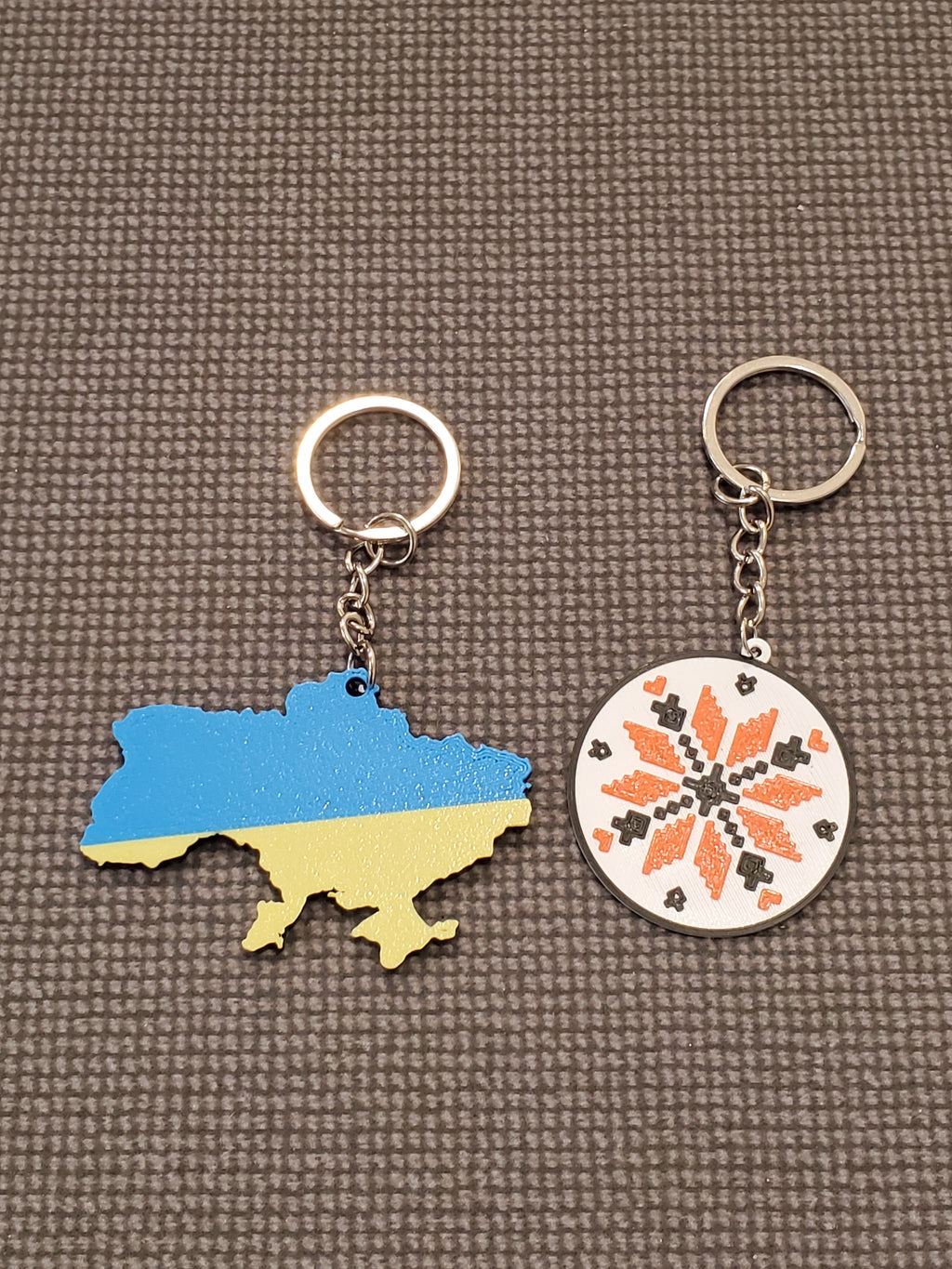 3D Print Keychain Map UA/Vizerunok