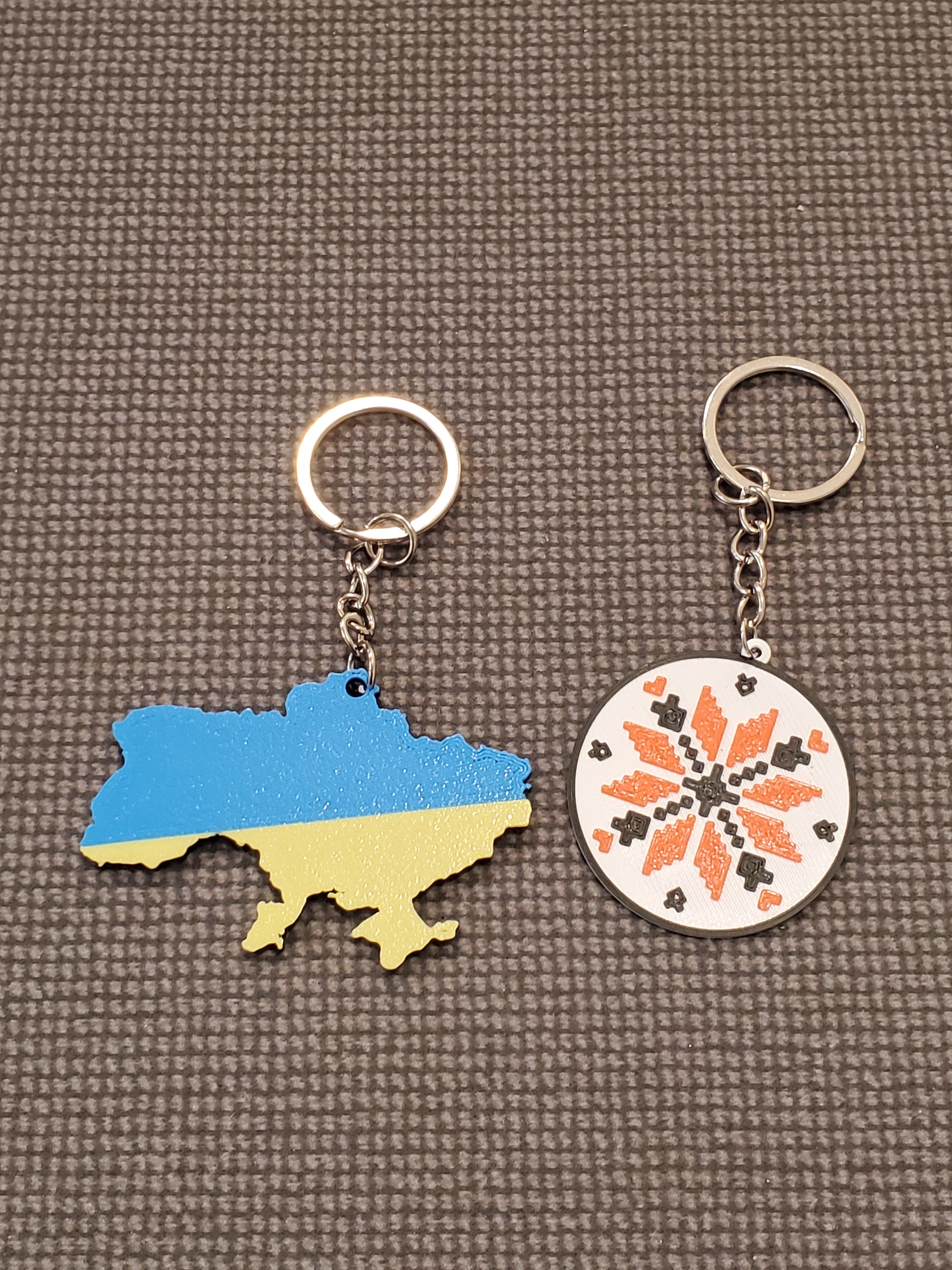 3D Print Keychain Map UA/Vizerunok