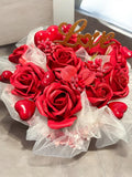 Valentine's Day gift Bouquet of soap red roses LOVE