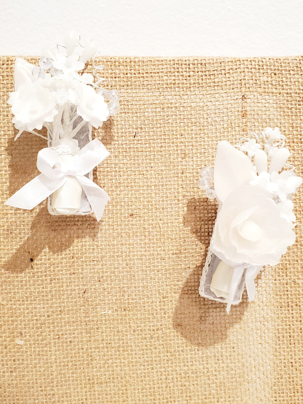 Wax boutonniere