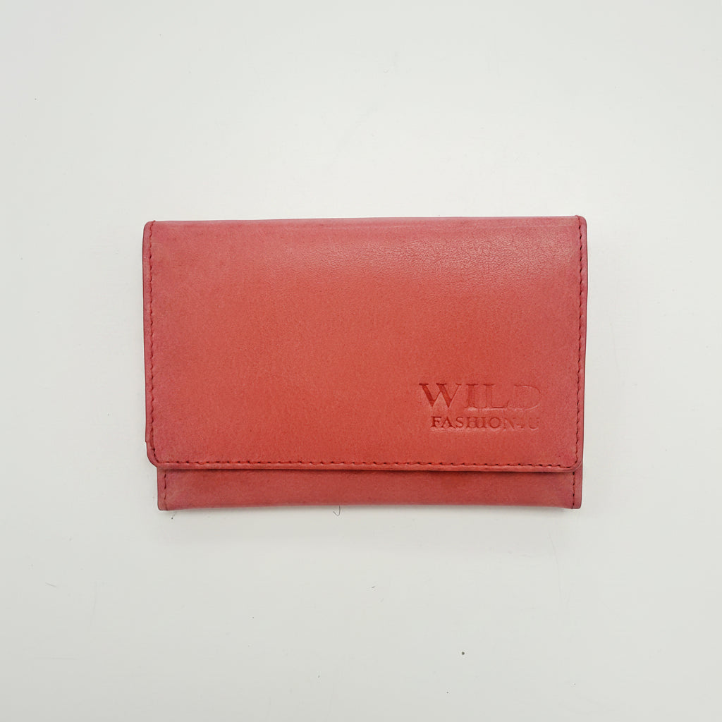Leather Wallet Red