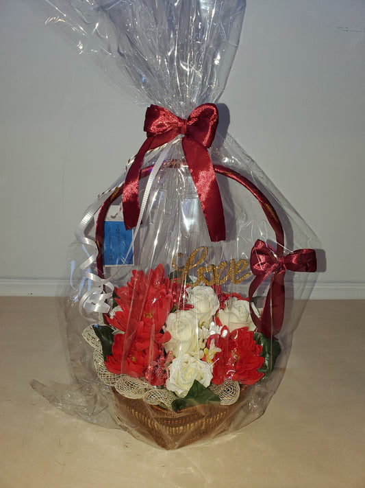 Bouquet of soap flowers LOVE