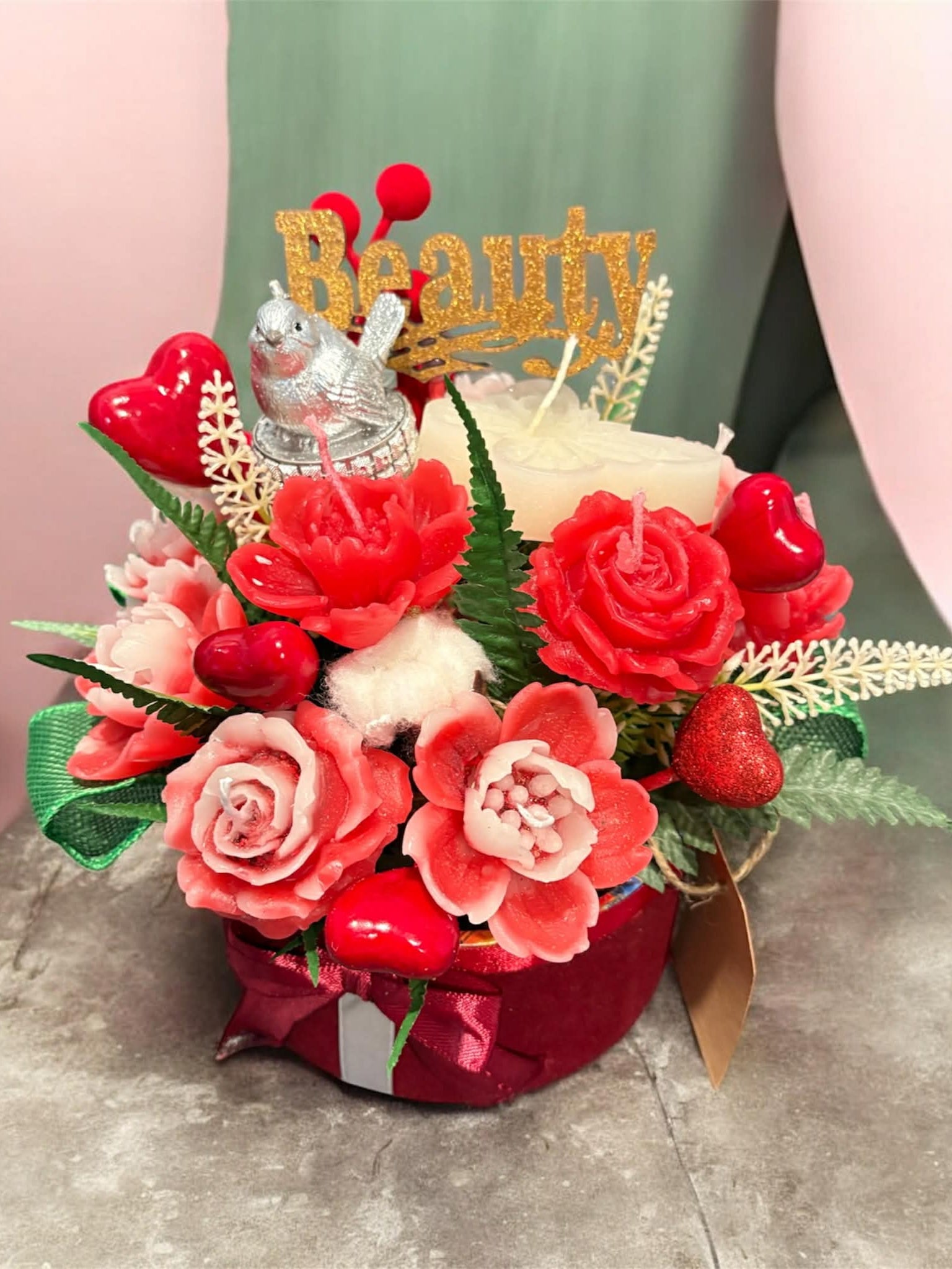 Bouquet of candle flowers Beauty