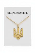 Pendant Trident with a chain (gold/silver)