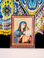 Christian Icon laminated paper small size 6x8.5 cm