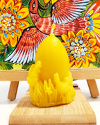 Beeswax Candle Egg Eastern mix small