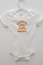 Baby bodysuit embroidered "Babcia's Little Varenyk" (6-12 month)