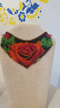 Beaded necklace "Rose"