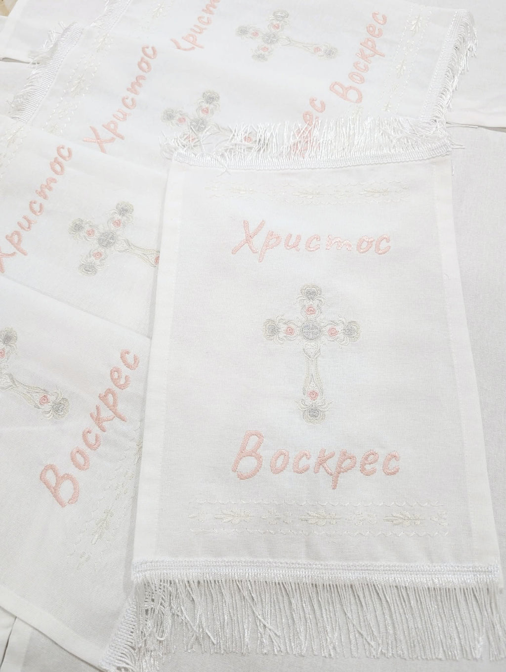 Embroidered Easter towel for the basket Т3