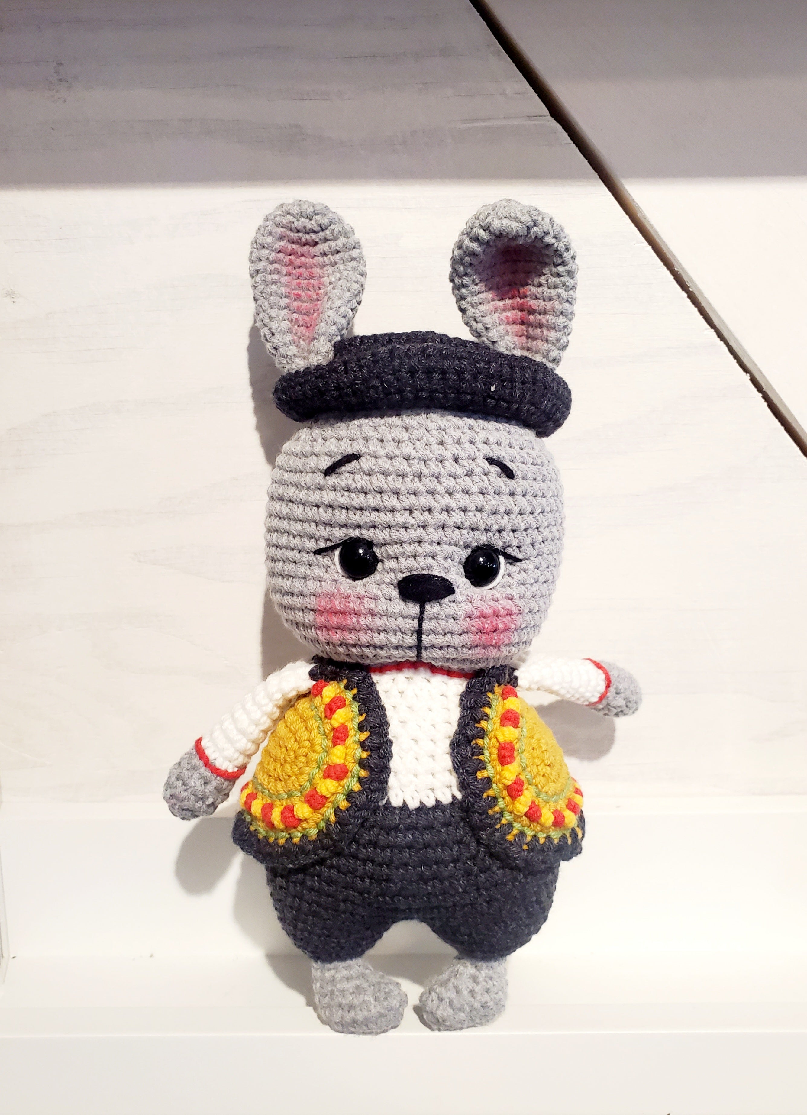 Knitted toy Bunny "Gozul"