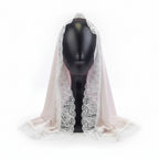 White Lace Ukrainian Headscarf for baptism